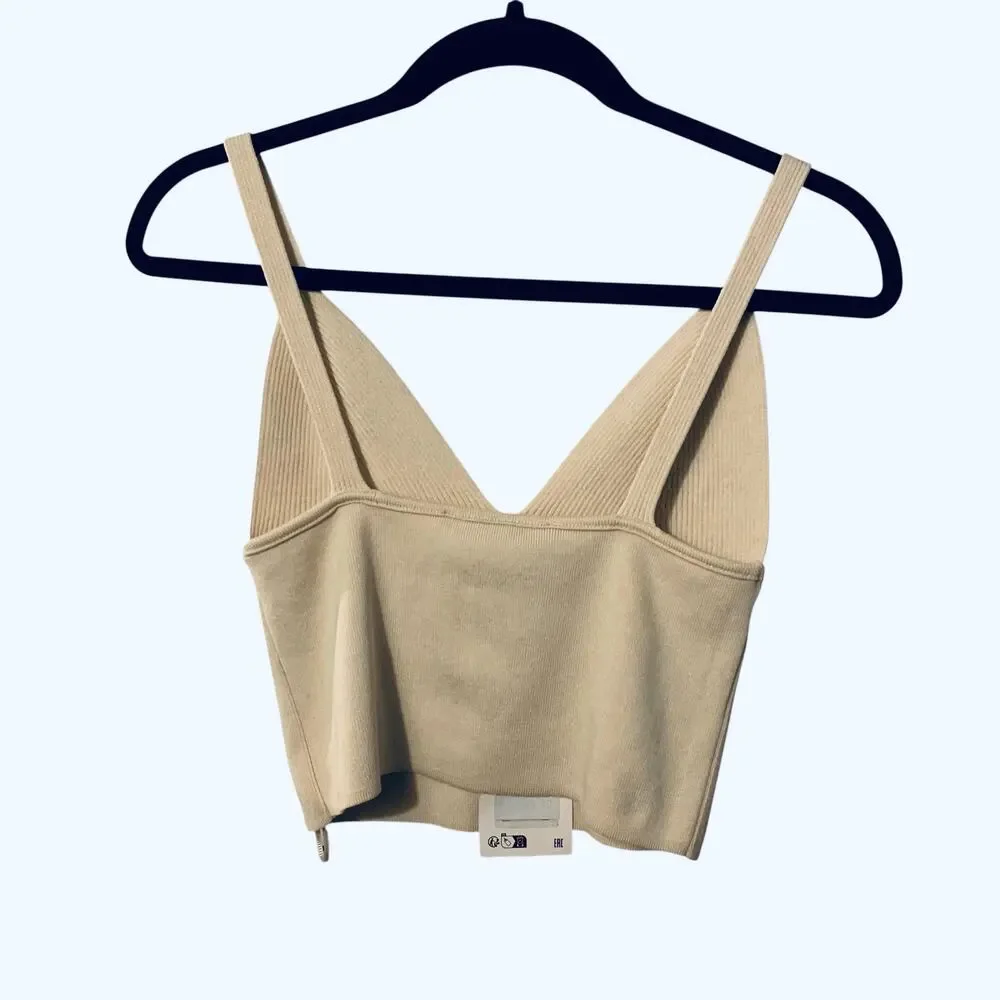 ZARA Sweater Crop Tank Top small